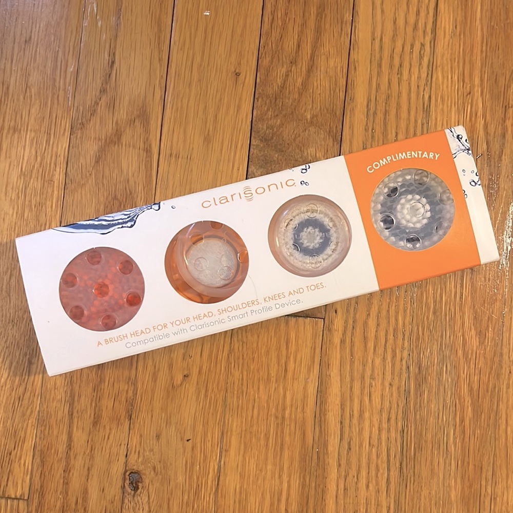 NIB Clarisonic Smart Profile Brush Set! 4 Brushes for Face, Body, And Feet!